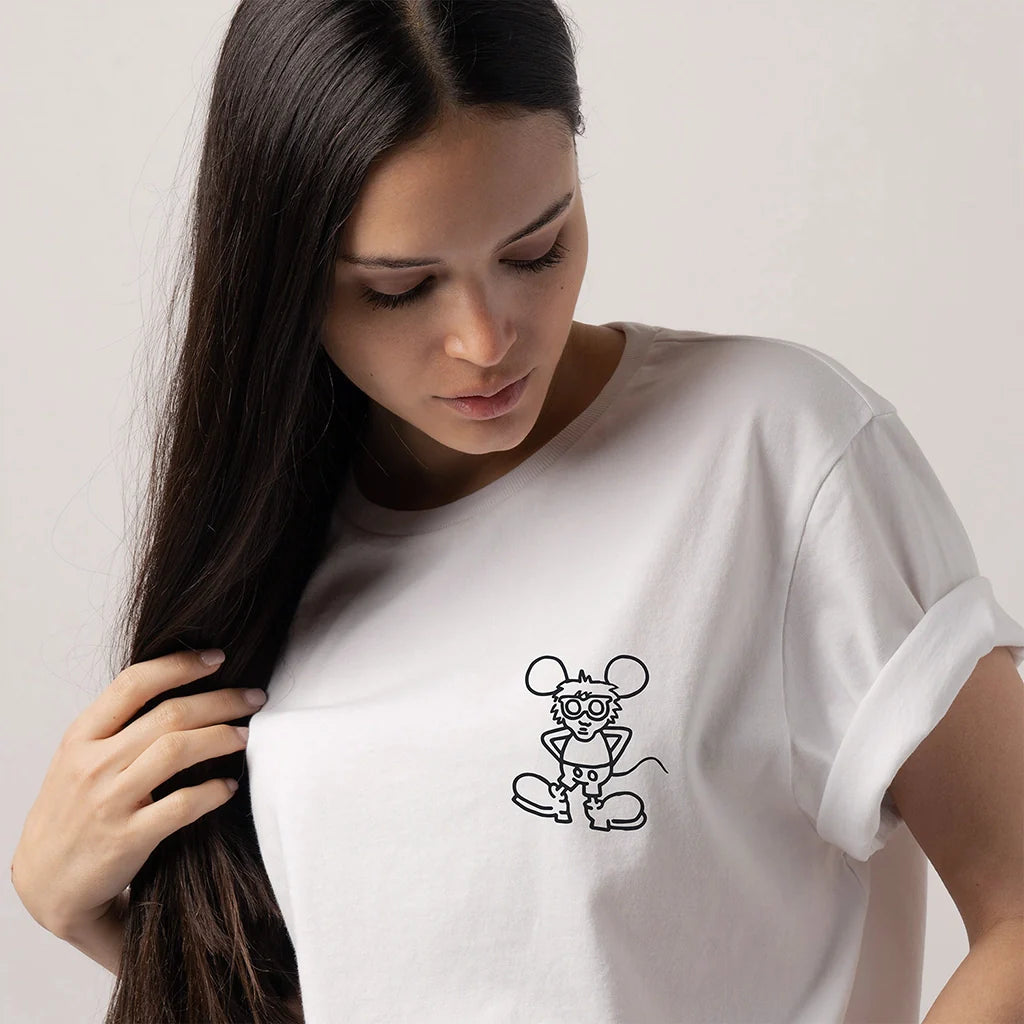 Keith Haring Andy Mouse Tee - White