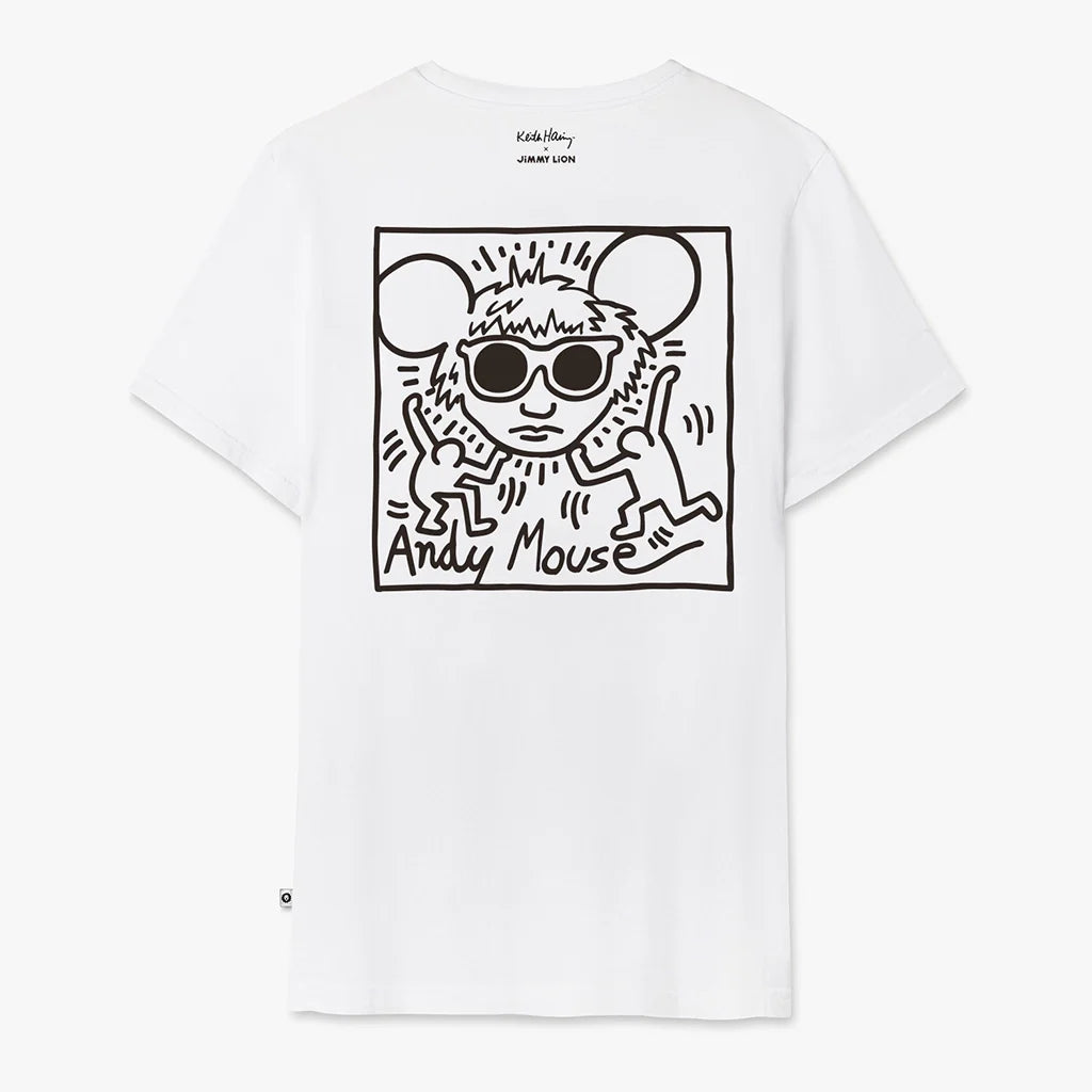 Keith Haring Andy Mouse Tee - White