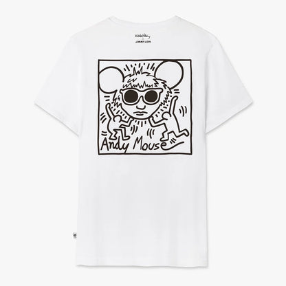 Keith Haring Andy Mouse Tee - White