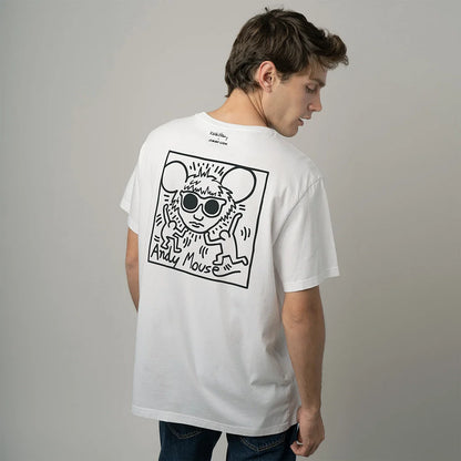 Keith Haring Andy Mouse Tee - White