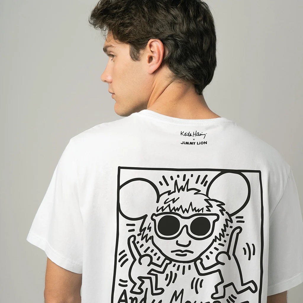 Keith Haring Andy Mouse Tee - White