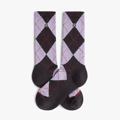 Athletic Argyle - Dark Grey, Purple