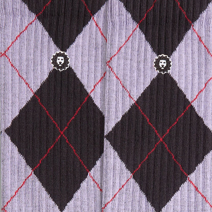 Athletic Argyle - Dark Grey, Purple