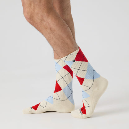 Athletic Argyle - Beige
