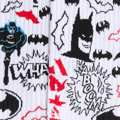 Athletic Batman Pattern - White