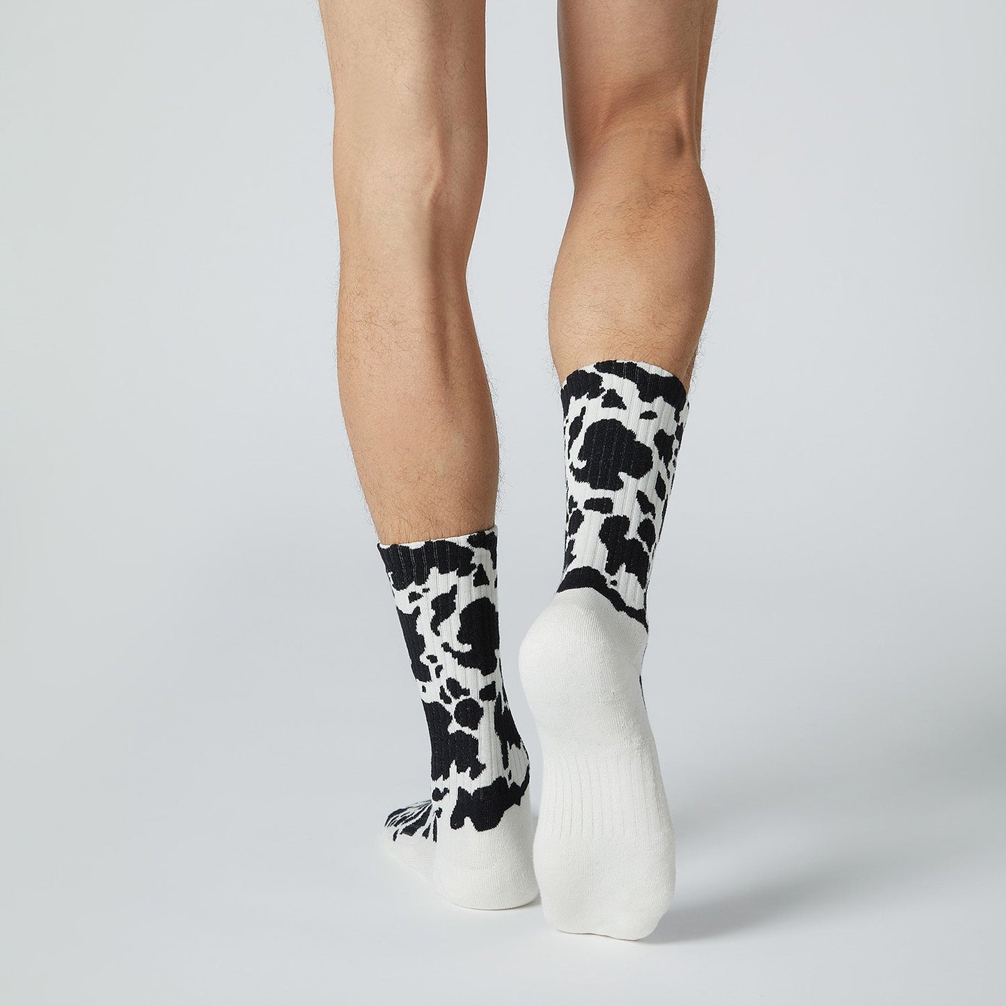 Athletic Cow Print - Milk White