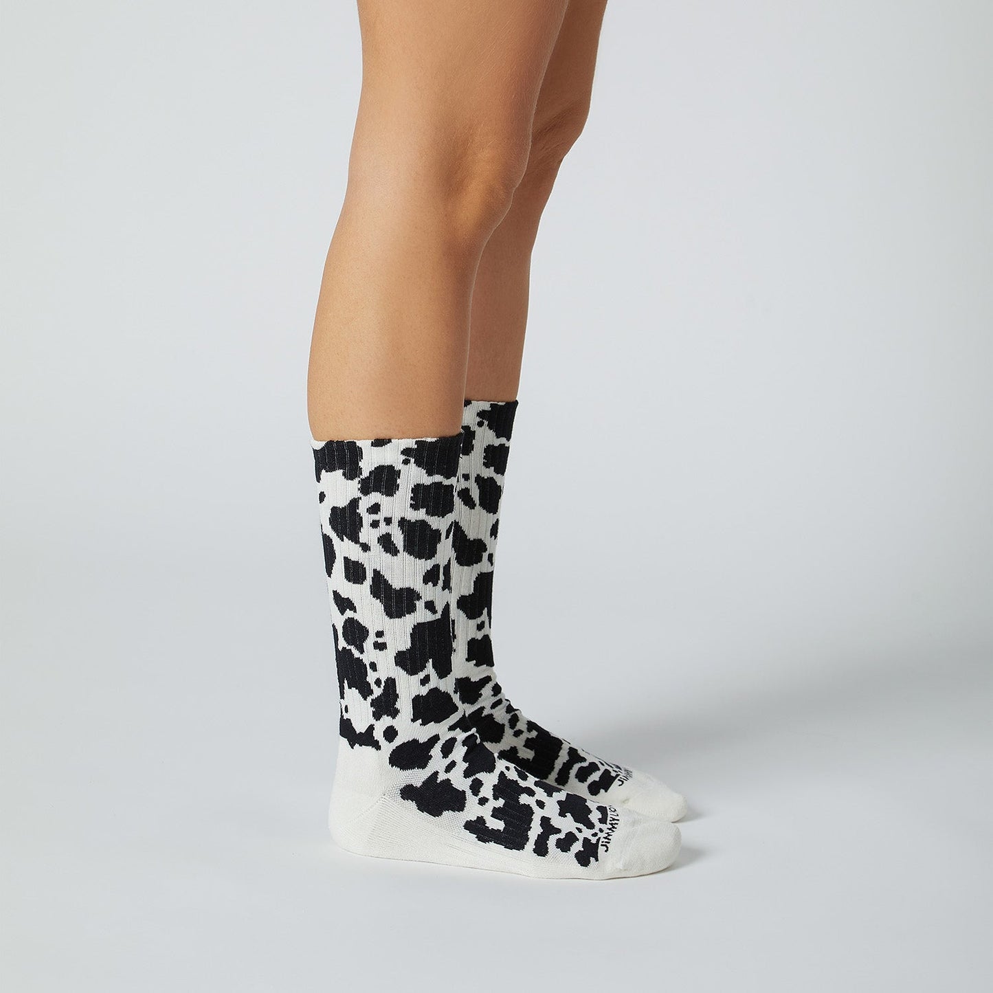 Athletic Cow Print - Milk White