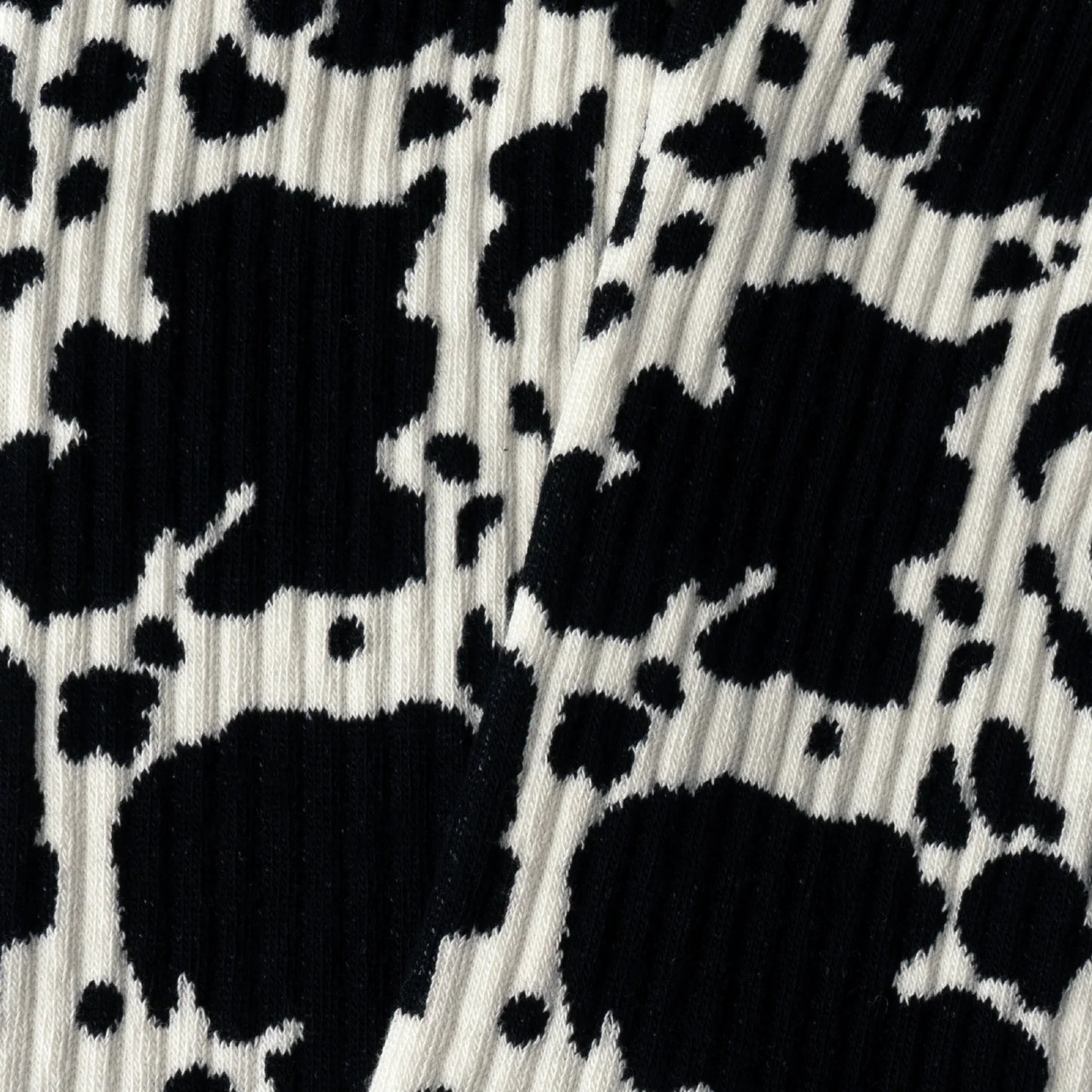 Athletic Cow Print - Milk White