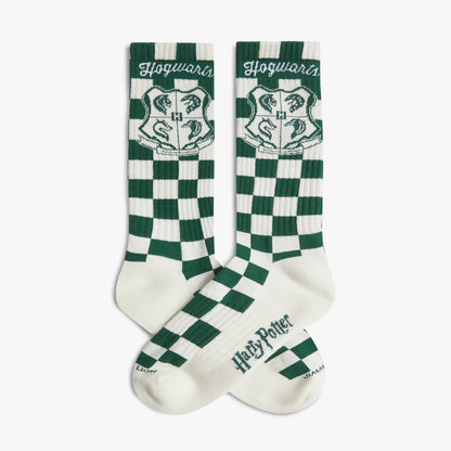 Athletic Harry Potter Hogwarts Crest Socks - Green White