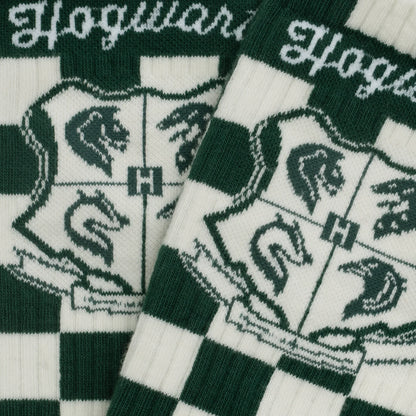 Athletic Harry Potter Hogwarts Crest Socks - Green White