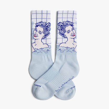 Athletic Roy Lichtenstein Girl in Bath - Light Blue