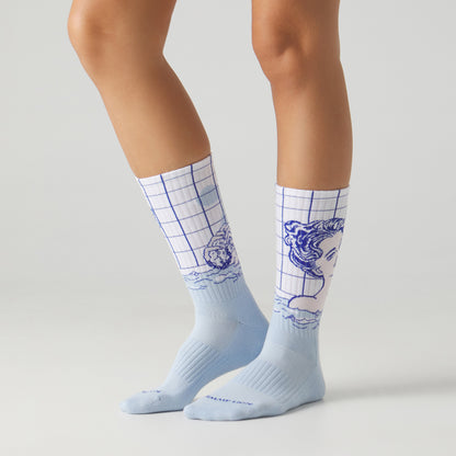Athletic Roy Lichtenstein Girl in Bath - Light Blue