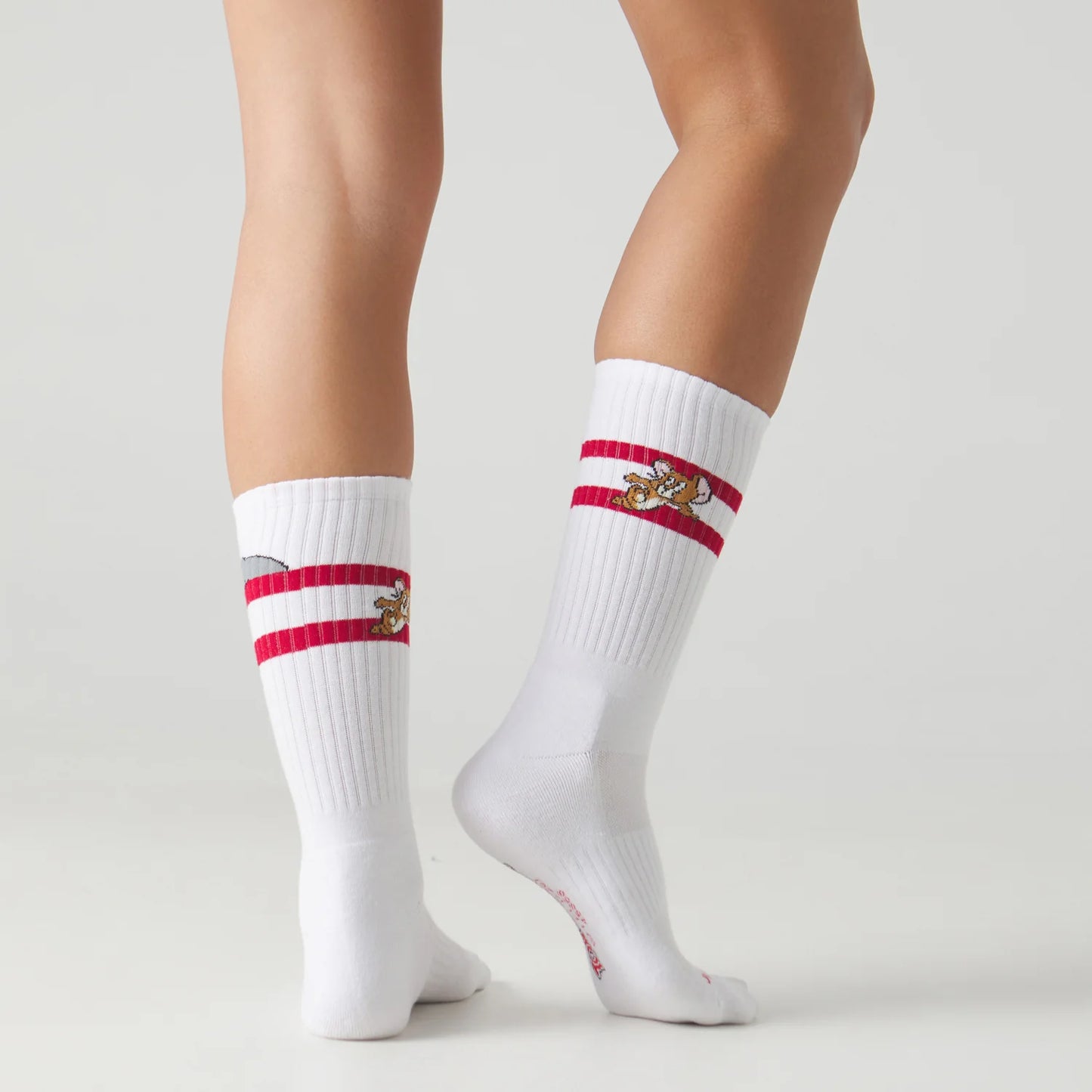 Athletic Tom and Jerry Original Socks - White