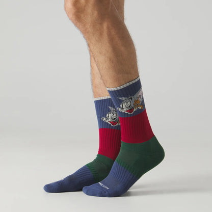 Athletic Tom and Jerry Socks - Navy Blue