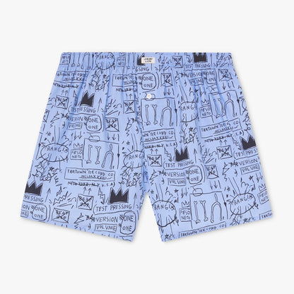 Basquiat Beat Bop Boxer Shorts - Light Blue