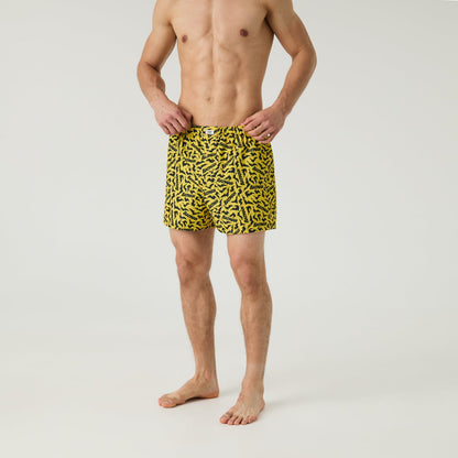 Batman Bats Boxer Shorts - Yellow