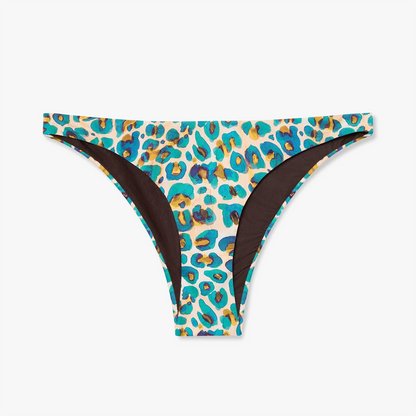 Leopard Print Cheeky Bottom - Butter Yellow