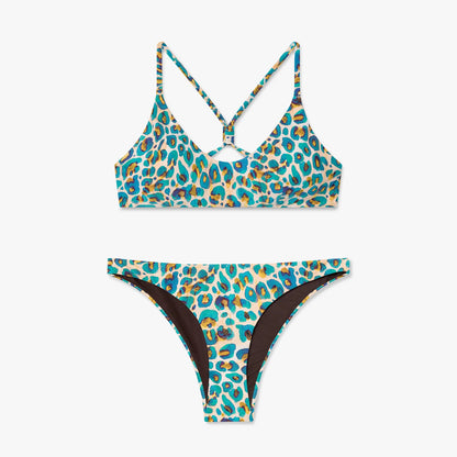 Leopard Print Cheeky Bottom - Butter Yellow