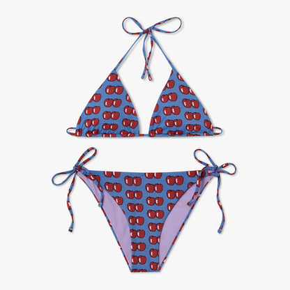 Roy Lichtenstein Two Apples Bikini Bottom - Blue