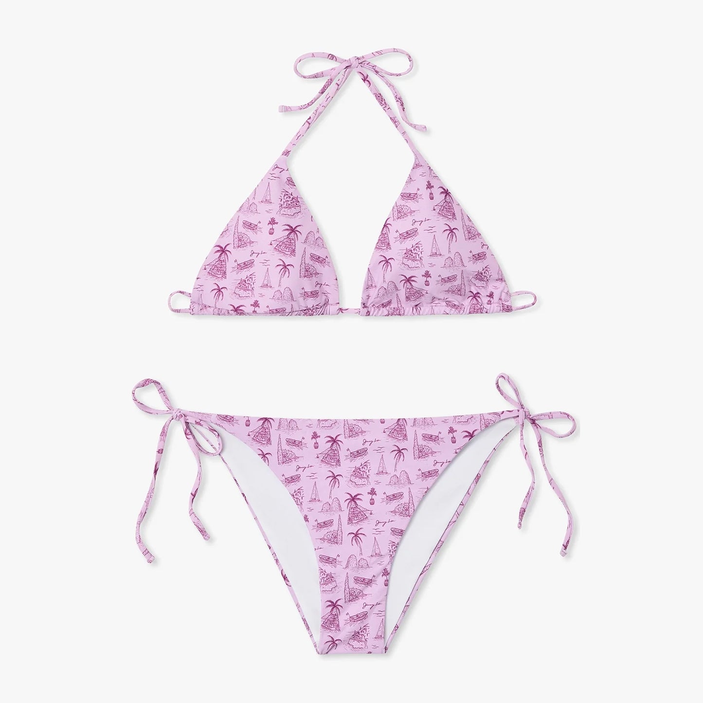 Island Bikini Top - Pink