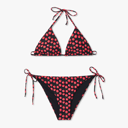 Tomatoes Bikini Bottom - Black and Red