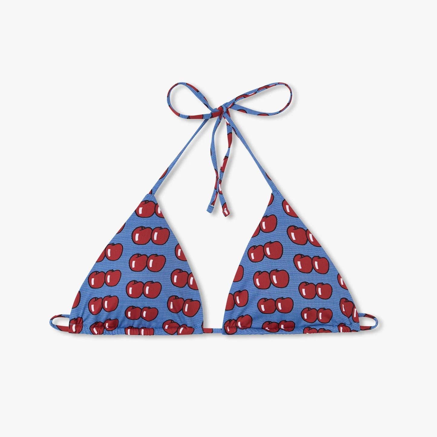 Roy Lichtenstein Two Apples Bikini Top - Blue