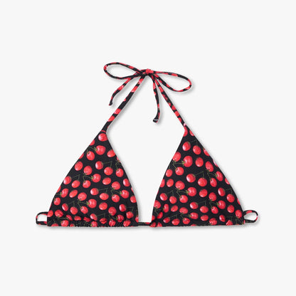Tomatoes Bikini Top - Black and Red