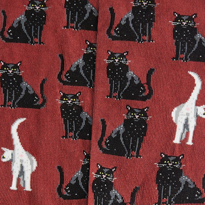 Black Cats - Terracotta Red