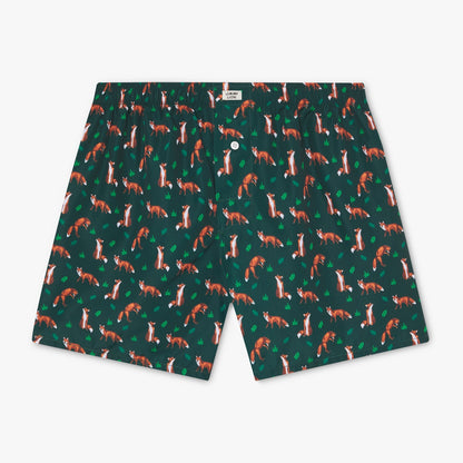 Dusk Fox Boxer Shorts - Green