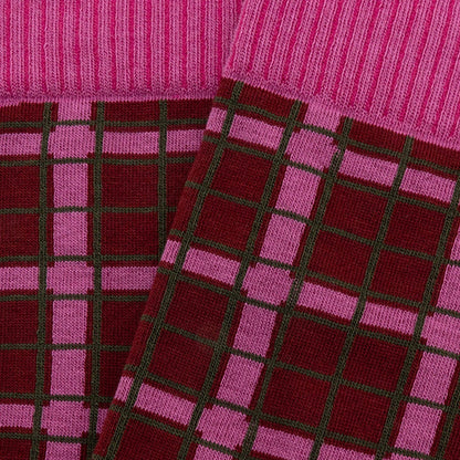 Evelina Kroon Red Pattern - Granet Pink
