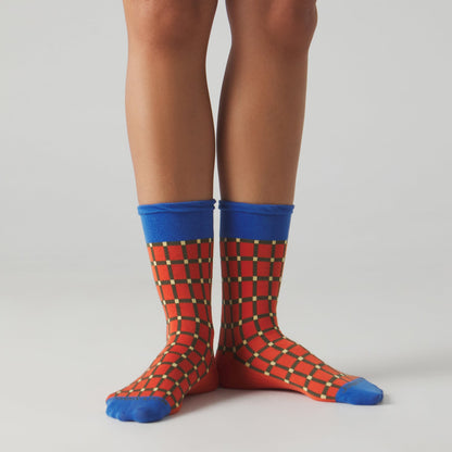 Evelina Kroon Orange Pattern - Orange Blue