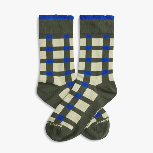 Evelina Kroon Yellow Pattern - Light Yellow Dark Green