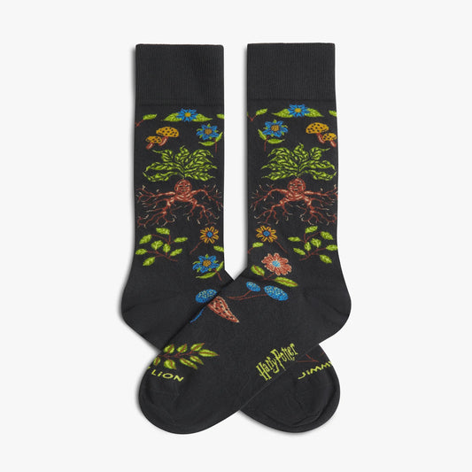 Harry Potter Herbology Socks - Dark Gray