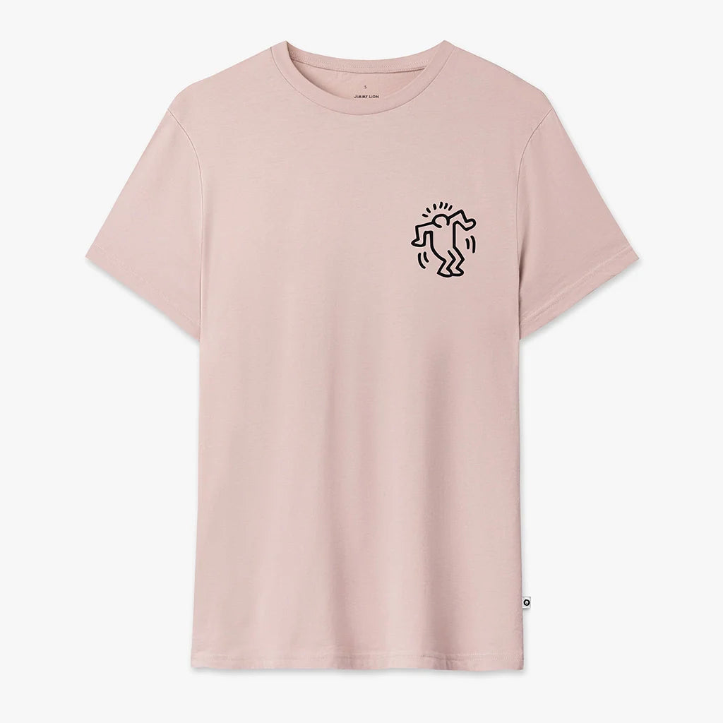Keith Haring Heart Tee - Pink