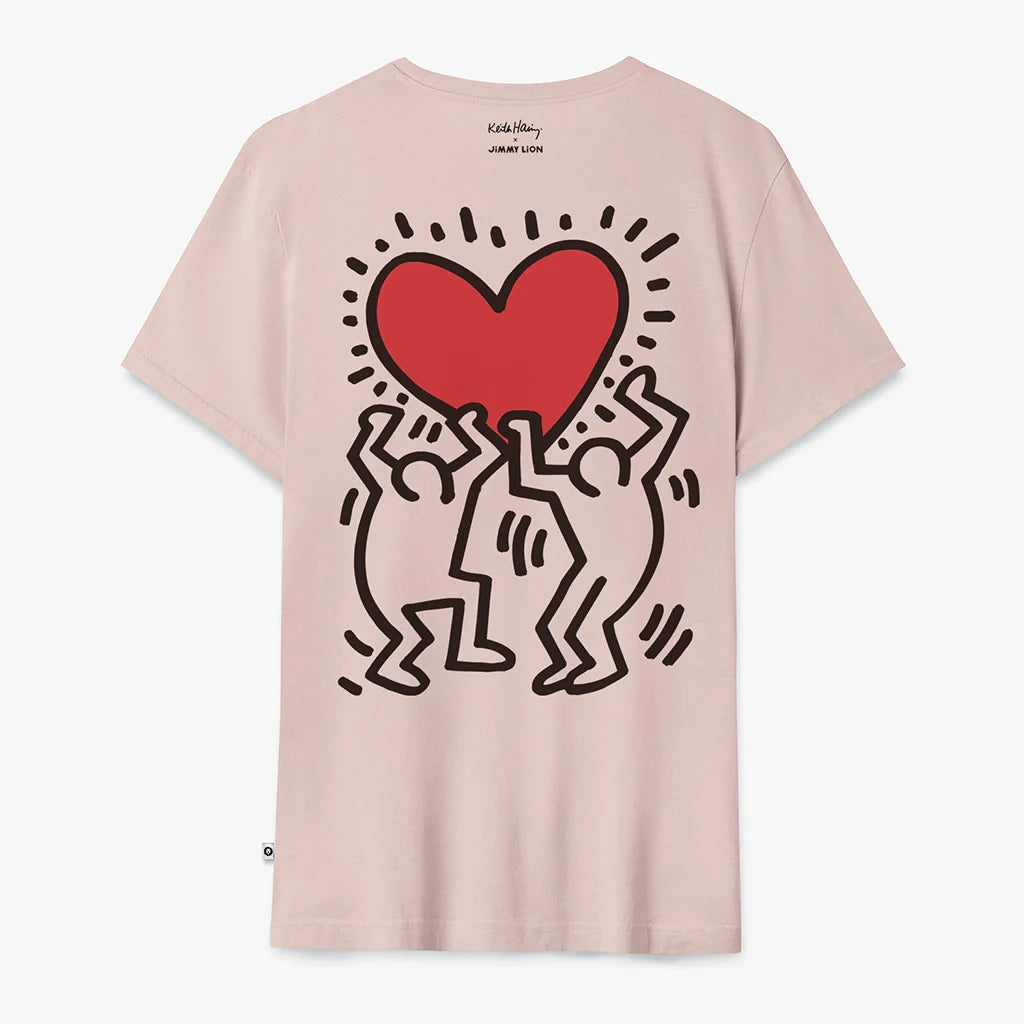 Keith Haring Heart Tee - Pink