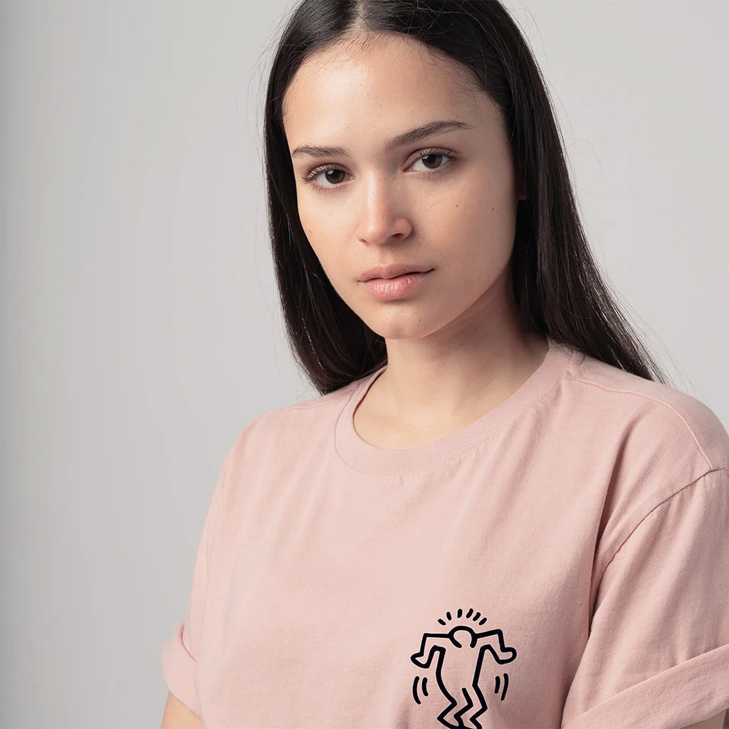 Keith Haring Heart Tee - Pink