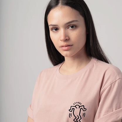 Keith Haring Heart Tee - Pink