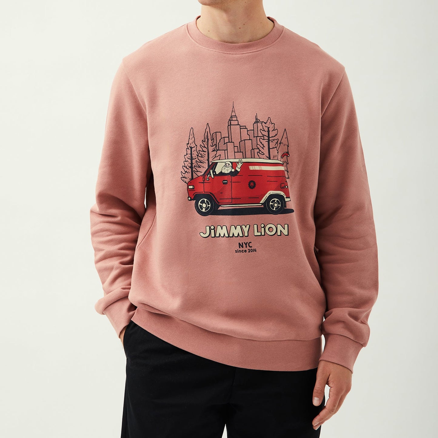 Holiday Sweat Van - Pink (2)
