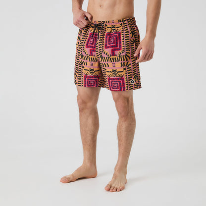 Joao Incerti Tigers Swim Shorts - Pink