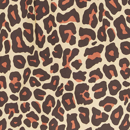 Leopard Print Boxer Shorts - Warm Beige