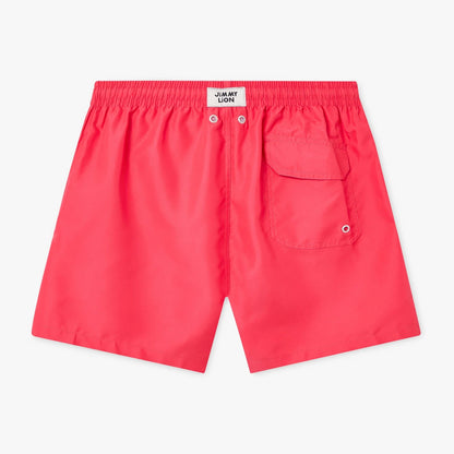 Lion Essentials Swim Shorts - Nectarine Red