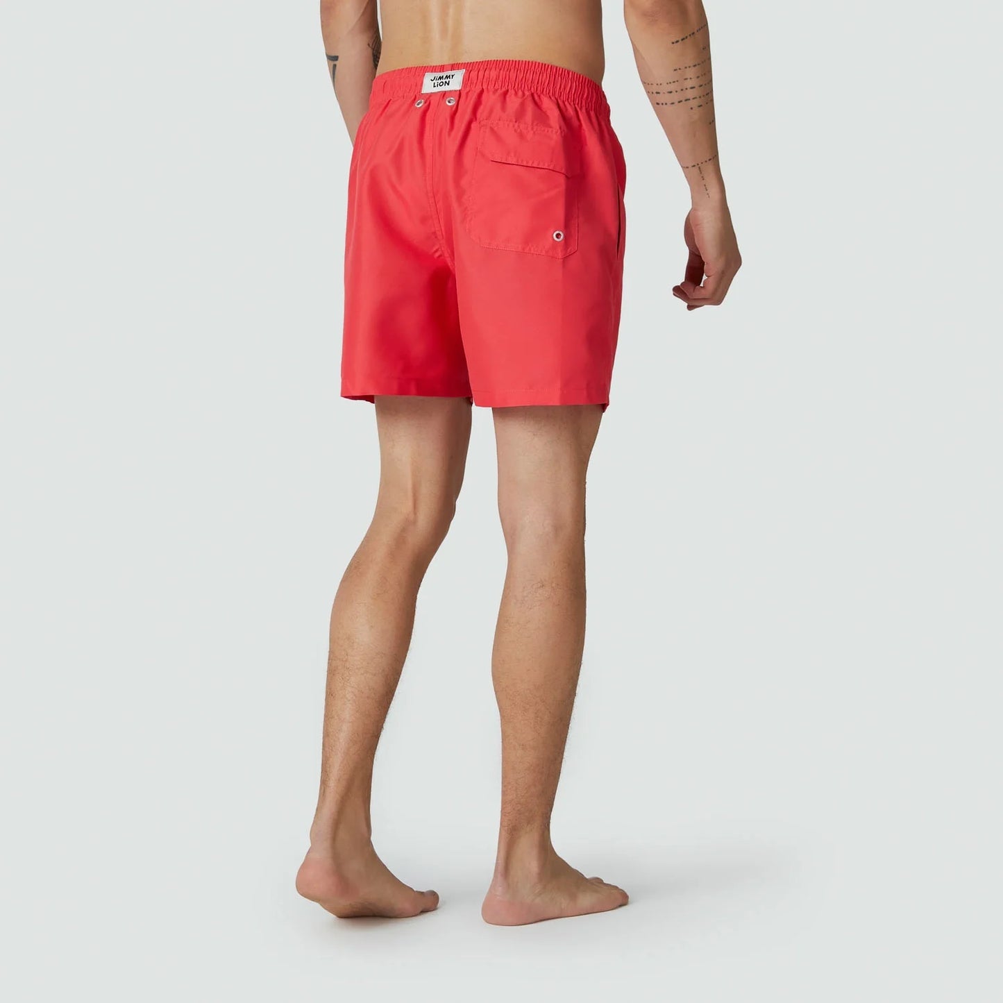 Lion Essentials Swim Shorts - Nectarine Red