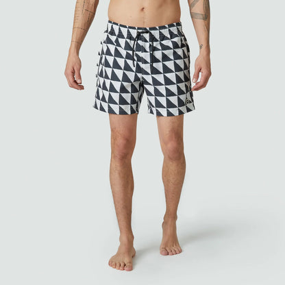 Mosaic Swim Shorts - Black