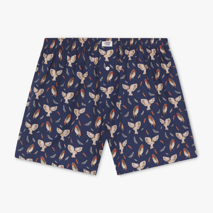 Night Owl Boxer Shorts - Dark Blue