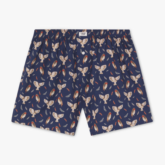 Night Owl Boxer Shorts - Dark Blue