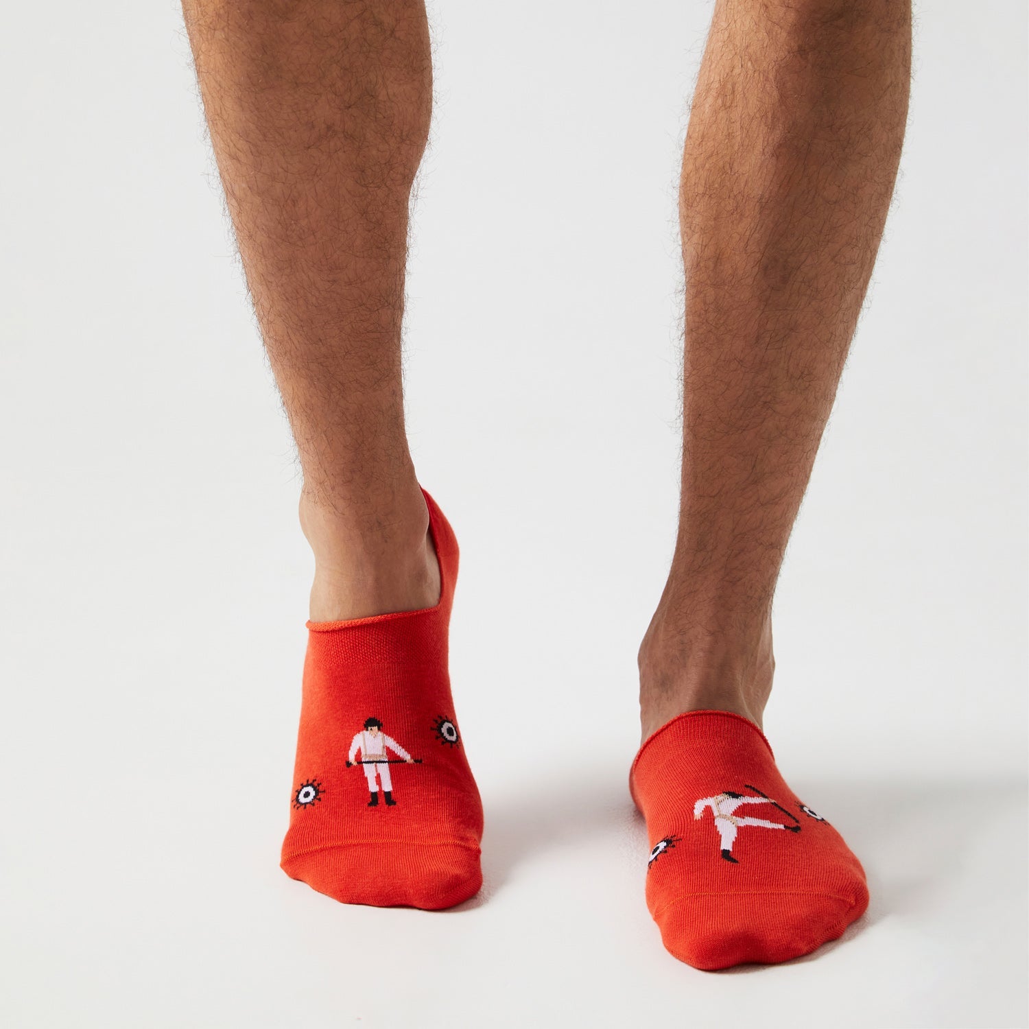 Clockwork Orange Pattern No Show - Orange (1)