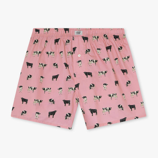 Odd Cow Out Boxer Shorts - Pink