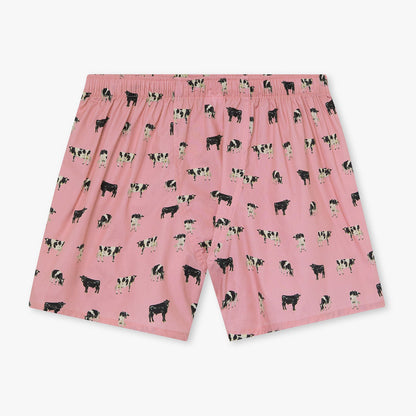 Odd Cow Out Boxer Shorts - Pink