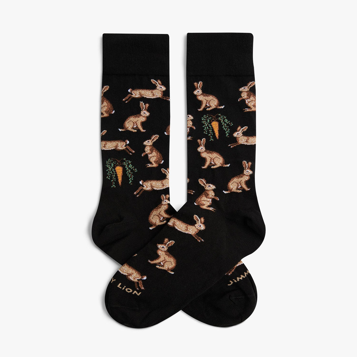 Rabbits and Carrot - Black