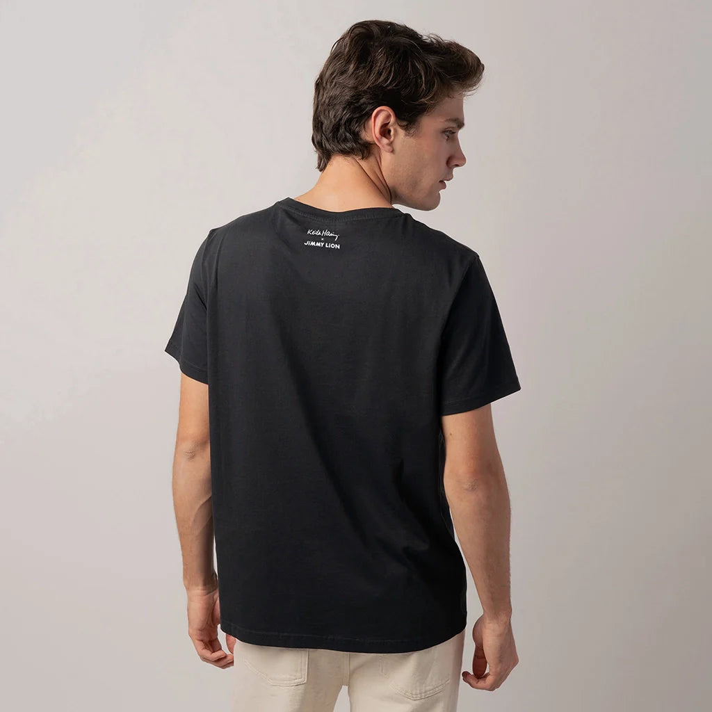 Keith Haring Safe Sex Pocket Tee - Black